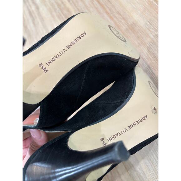 Adrienne Vittadini Suede Black Ankle Bootie - Size 8.5 - Picture 5 of 6